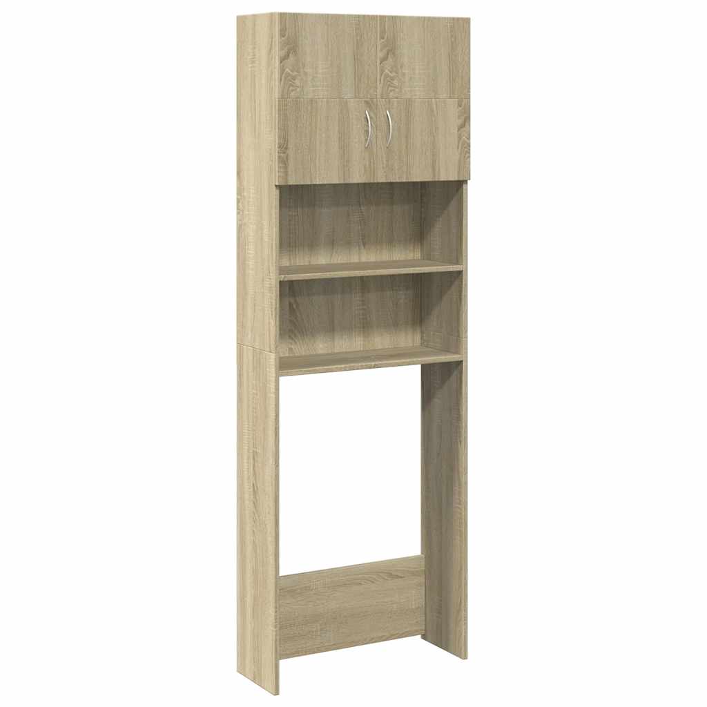 Vidaxl Washing Machine Counboard 64x25.5x190 cm Wood Sonoma Oak -Colored