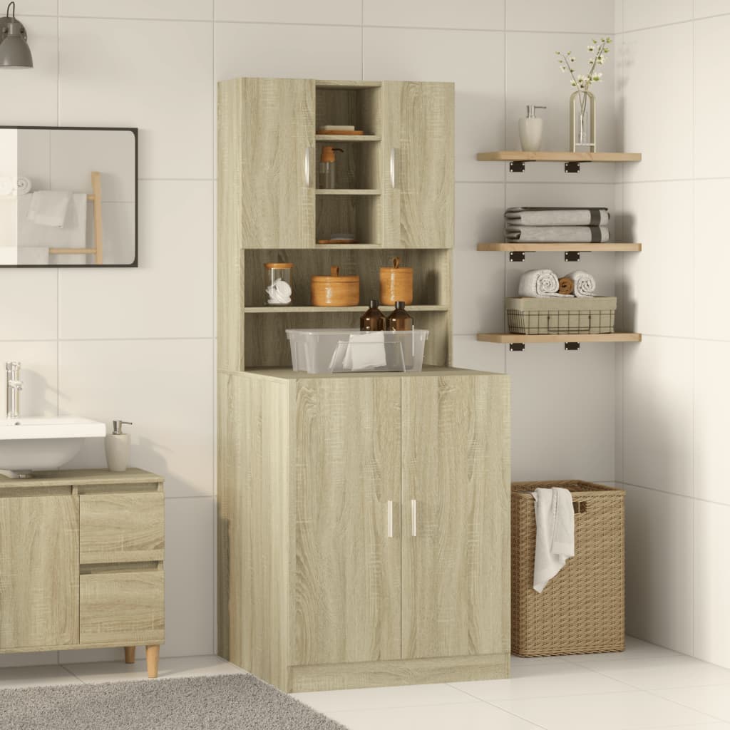 Vidaxl Washing Machine Counboard 70.5x24x90 cm Sonoma Oak -Colored