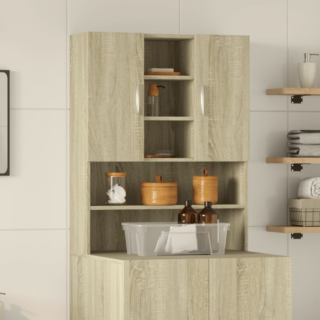 Vidaxl Washing Machine Counboard 70.5x24x90 cm Sonoma Oak -Colored