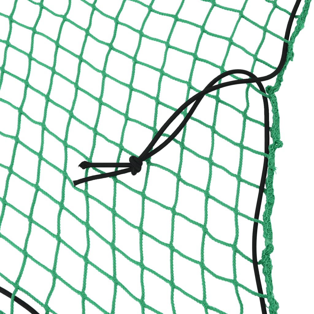 Corde élastique du réseau de remorque Vidaxl 3x1,65 m vert polypropène