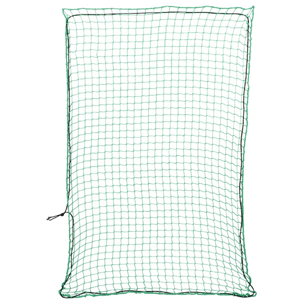 Corde élastique du réseau de bande-annonce Vidaxl 5x3,5 m vert polypropène