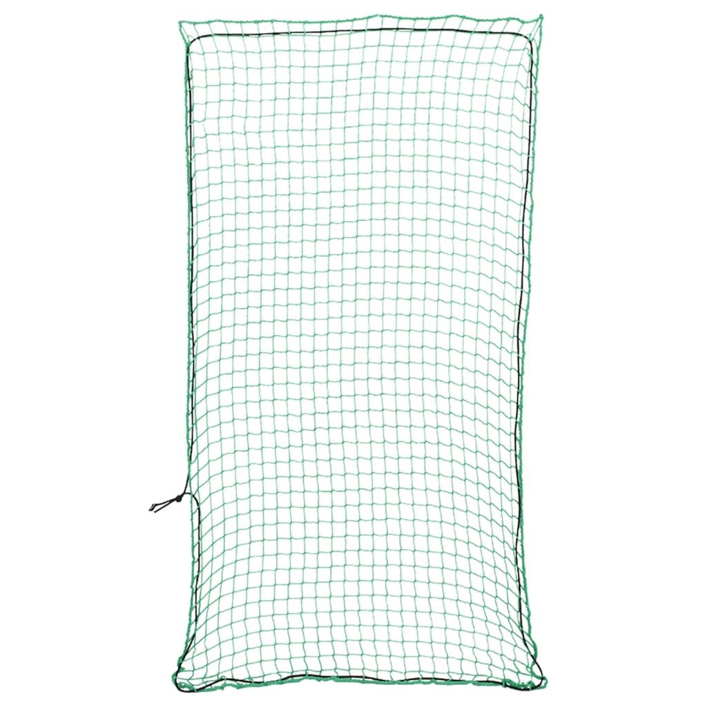 Corde élastique du réseau de remorque Vidaxl 8x3,5 m vert polypropène