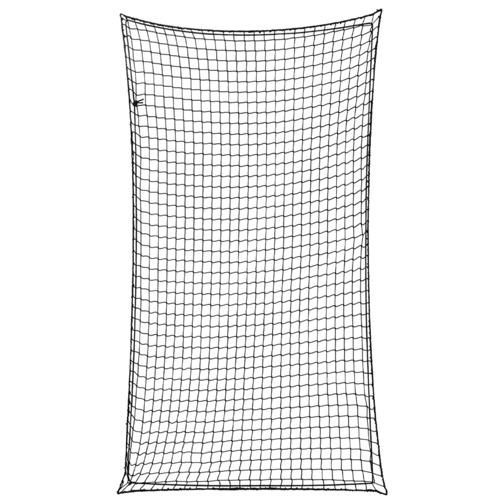 Corde élastique du réseau de remorque Vidaxl 4,5x2,5 m Black en polypropène