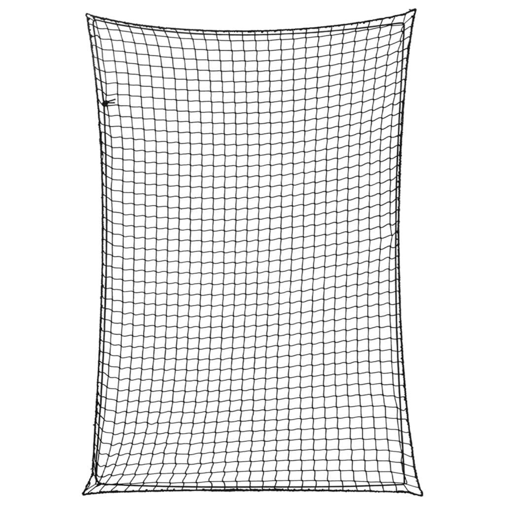 Corde élastique du réseau de bande-annonce Vidaxl 5x3,5 m Black en polypropène