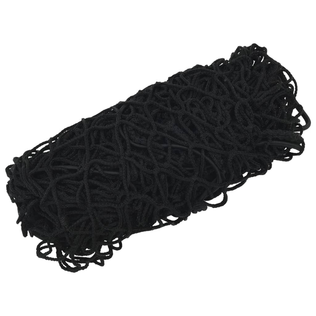 Corde élastique du réseau de remorque Vidaxl 6x3,5 m Black en polypropène