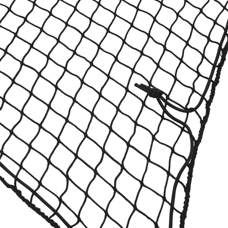 Corde élastique du réseau de bande-annonce Vidaxl 7x3,5 m Black en polypropène