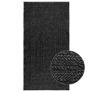 Vidaxl tapis zizur à l'intérieur et à l'extérieur de 80x150 cm de jute look anthracite - afbeelding 1