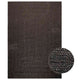 Vidaxl tapis zizur à l'intérieur et à l'extérieur 160x230 cm de jute Anthracite