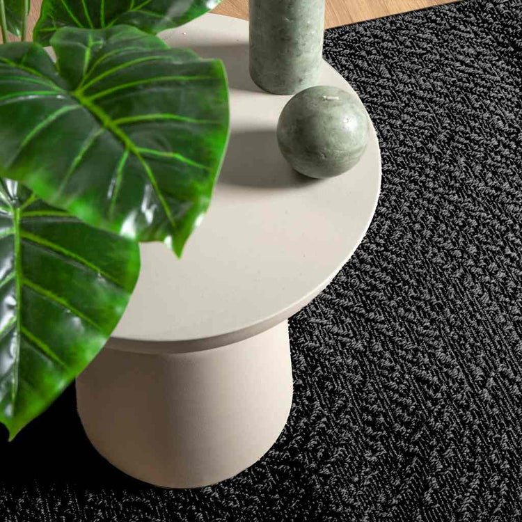 Vidaxl tapis zizur à l'intérieur et à l'extérieur de 80x150 cm de jute look anthracite