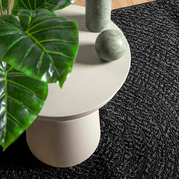 Vidaxl tapis zizur à l'intérieur et à l'extérieur de 80x200 cm de jute look anthracite