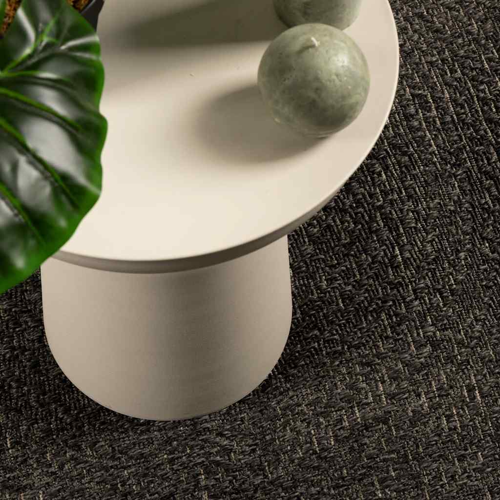Vidaxl tapis zizur à l'intérieur et à l'extérieur de 80x250 cm de jute look anthracite