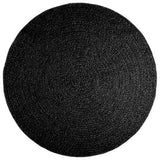 Vidaxl tapis zizur à l'intérieur et à l'extérieur Ø 160 cm jute look anthracite - afbeelding 3