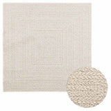 Vidaxl tapis zizur salle à l'intérieur et à l'extérieur de 120x120 cm de jute - afbeelding 1