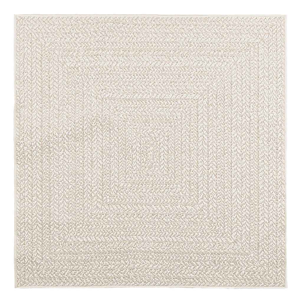 Vidaxl tapis zizur salle à l'intérieur et à l'extérieur de 120x120 cm de jute