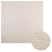 Vidaxl tapis zizur salle à l'intérieur et à l'extérieur de 200x200 cm de jute - afbeelding 1