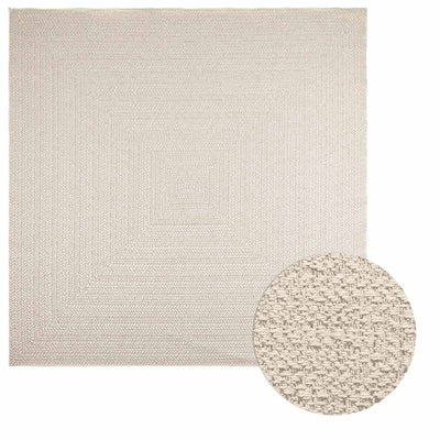 Vidaxl tapis zizur salle à l'intérieur et à l'extérieur de 240x240 cm de jute