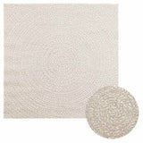Vidaxl tapis zizur salle à l'intérieur et à l'extérieur de 120x120 cm de jute - afbeelding 1