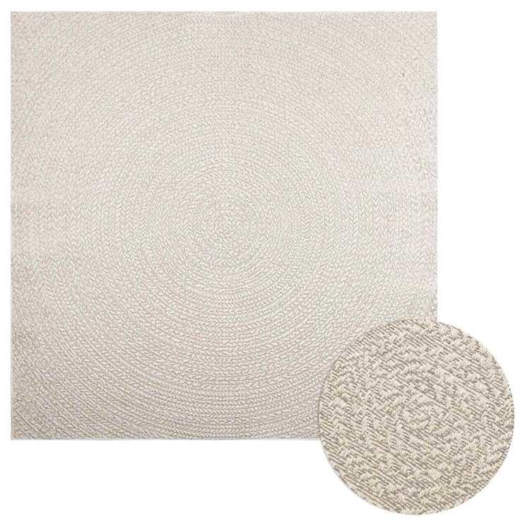 Vidaxl tapis zizur salle à l'intérieur et à l'extérieur de 200x200 cm de jute