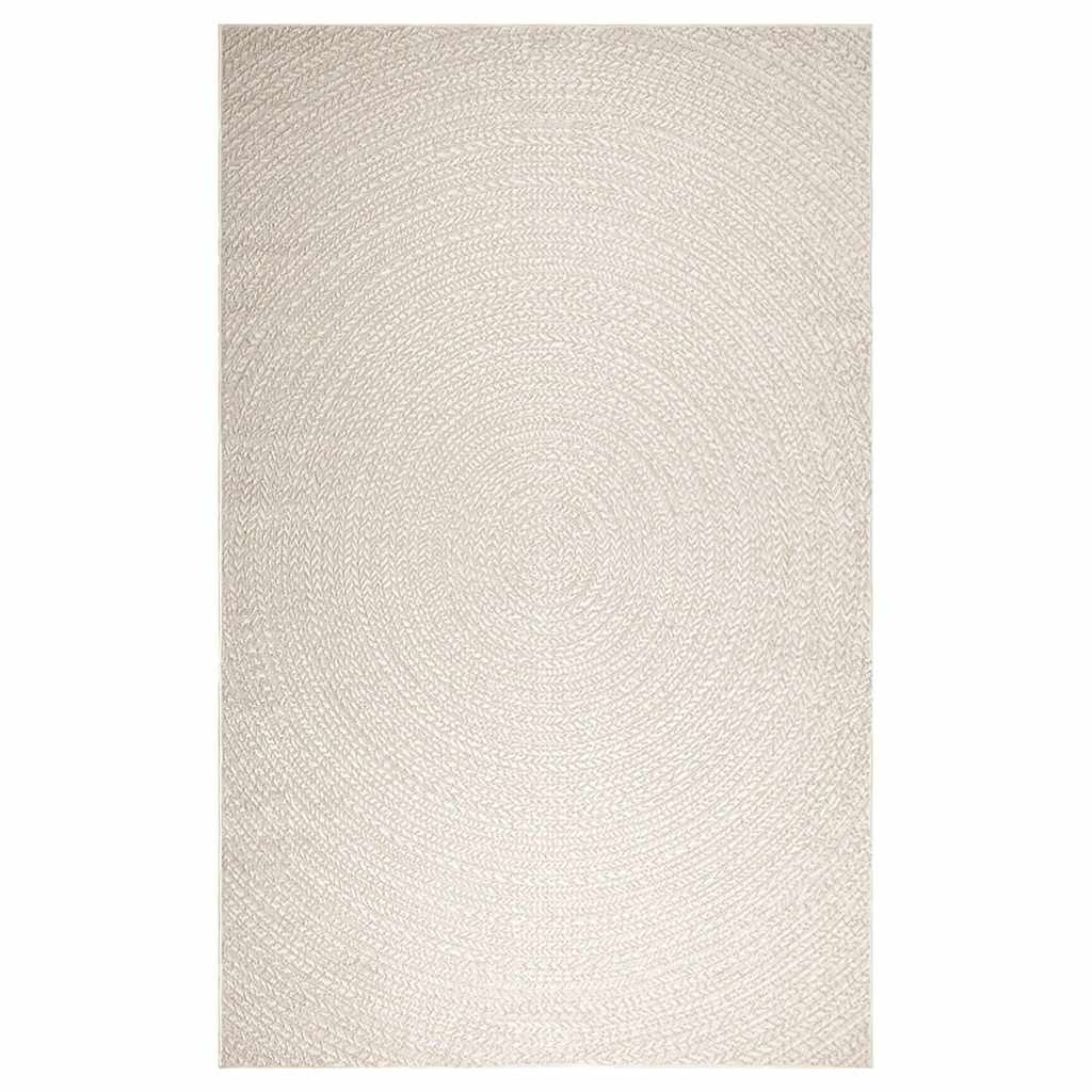 VidaXL tapis zizur crème intérieur et extérieur 200x290 cm aspect jute