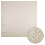 Vidaxl tapis zizur salle à l'intérieur et à l'extérieur de 240x240 cm de jute - afbeelding 1