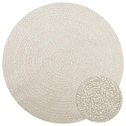 Vidaxl Rug Zizur Cream à l'intérieur et à l'extérieur Ø 160 cm Jute Look - afbeelding 1