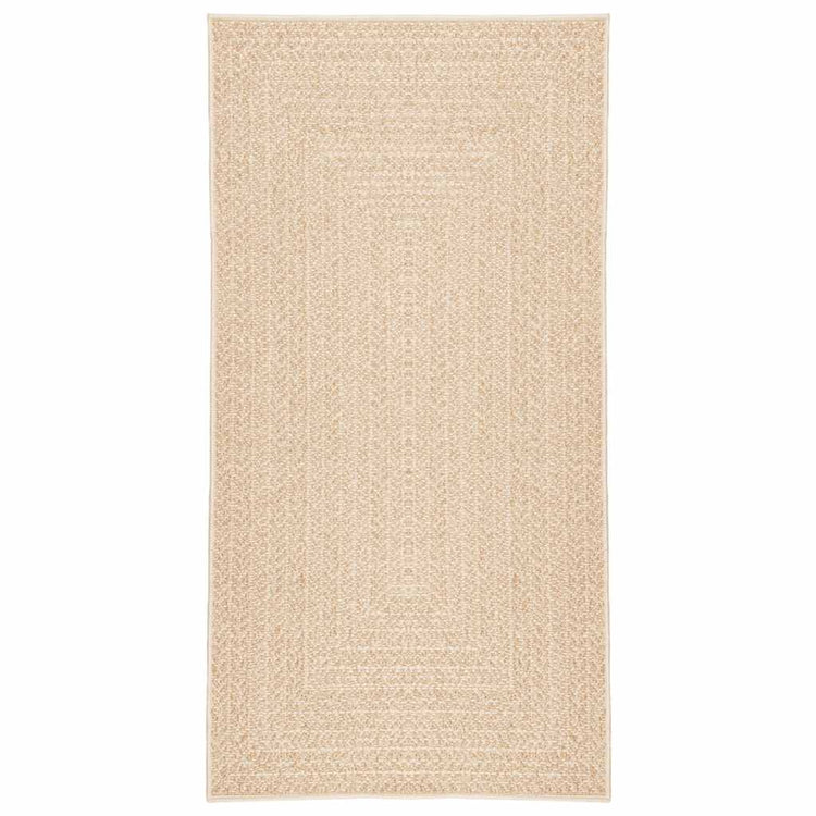 Vidaxl tapis zizur beige à l'intérieur et à l'extérieur de 80x150 cm de jute