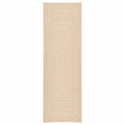 Vidaxl tapis zizur beige à l'intérieur et à l'extérieur de 80x250 cm de jute - afbeelding 2