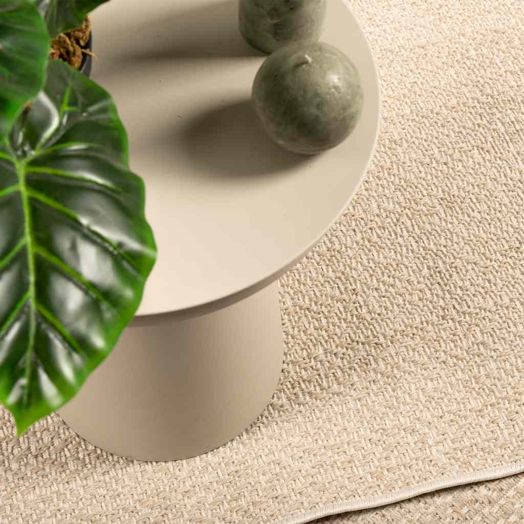 Vidaxl tapis zizur beige à l'intérieur et à l'extérieur de 140x200 cm de jute