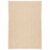 Vidaxl tapis zizur beige à l'intérieur et à l'extérieur de 140x200 cm de jute