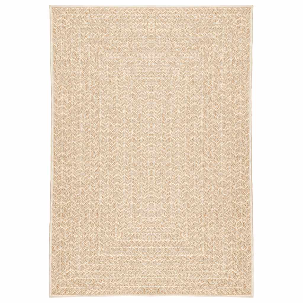 Vidaxl tapis zizur beige à l'intérieur et à l'extérieur de 140x200 cm de jute
