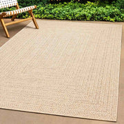 Vidaxl tapis zizur beige à l'intérieur et à l'extérieur de 200x200 cm de jute - afbeelding 3