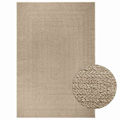 Vidaxl tapis zizur beige à l'intérieur et à l'extérieur de 200x290 cm de jute