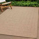 Vidaxl tapis zizur beige à l'intérieur et à l'extérieur de 200x290 cm de jute