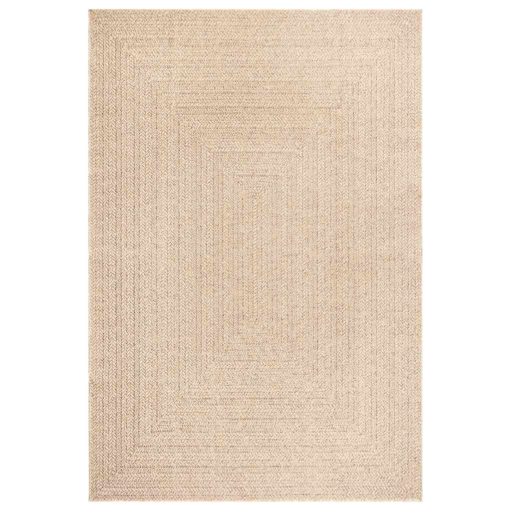 Vidaxl tapis zizur beige à l'intérieur et à l'extérieur de 240x340 cm de jute