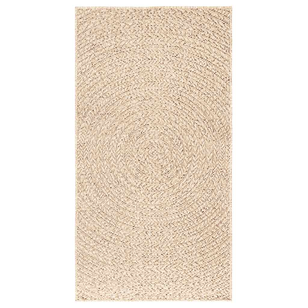 Vidaxl tapis zizur beige à l'intérieur et à l'extérieur de 80x150 cm de jute