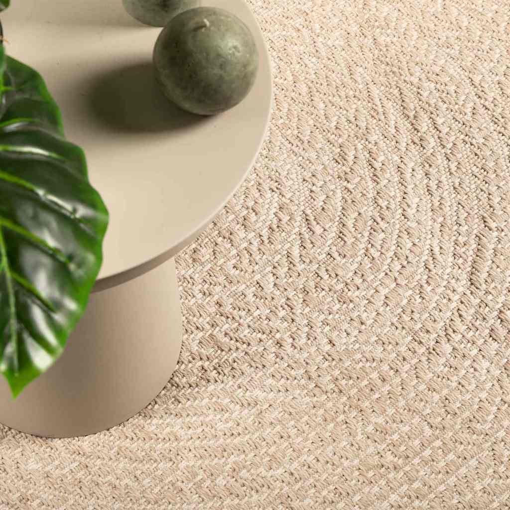 Vidaxl tapis zizur beige à l'intérieur et à l'extérieur de 80x200 cm de jute