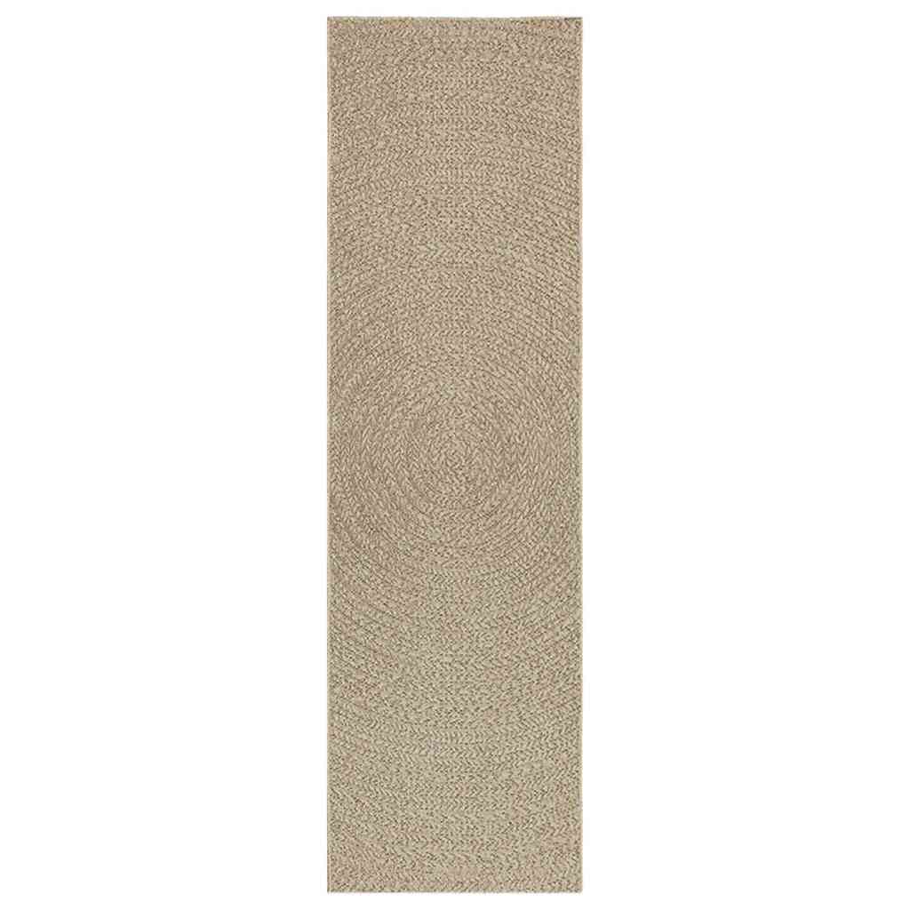 Vidaxl tapis zizur beige à l'intérieur et à l'extérieur de 80x250 cm de jute