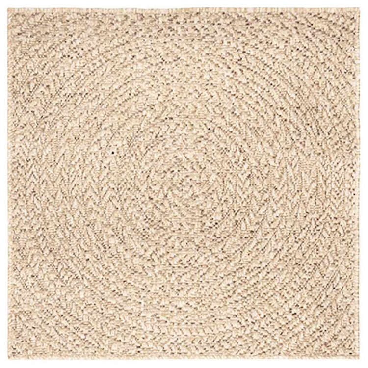 VidaXL tapis zizur beige intérieur et extérieur 120x120 cm aspect jute