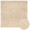 VidaXL tapis zizur beige intérieur et extérieur 120x120 cm aspect jute