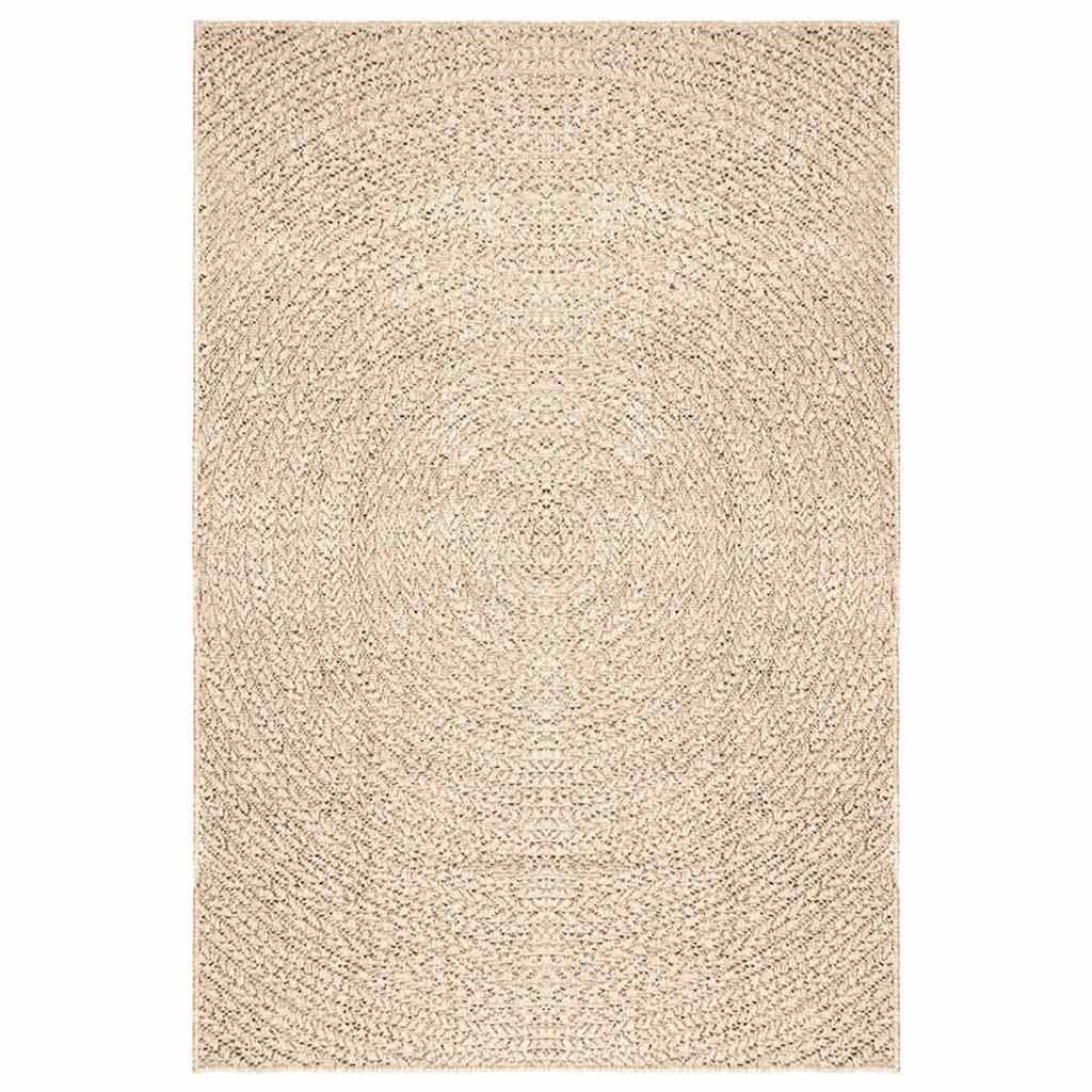 Vidaxl tapis zizur beige à l'intérieur et à l'extérieur de 140x200 cm de jute