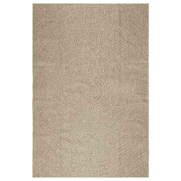 Vidaxl tapis zizur beige à l'intérieur et à l'extérieur de 160x230 cm de jute
