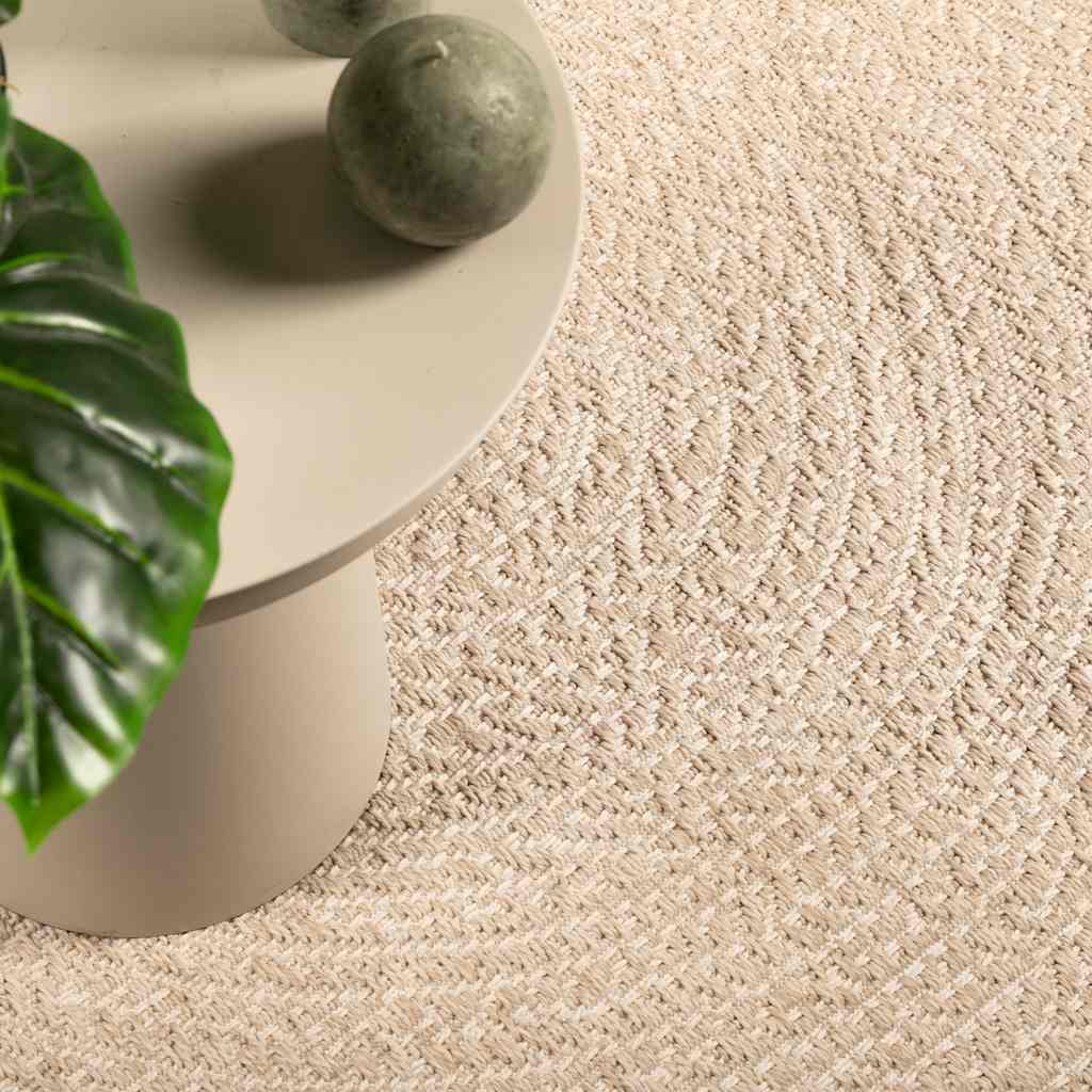Vidaxl tapis zizur beige à l'intérieur et à l'extérieur de 200x290 cm de jute
