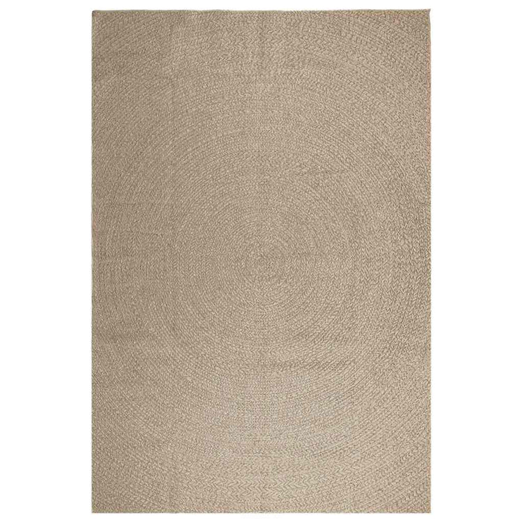 Vidaxl tapis zizur beige à l'intérieur et à l'extérieur de 240x340 cm de jute