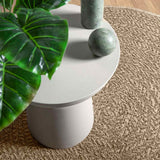 Vidaxl tapis zizur beige à l'intérieur et à l'extérieur Ø 90 cm de jute de jute - afbeelding 3