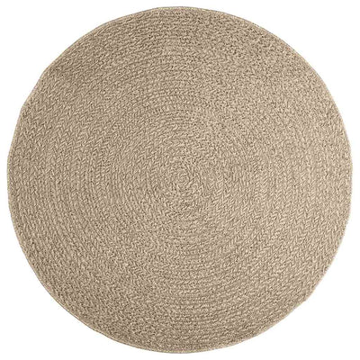 Vidaxl tapis zizur beige à l'intérieur et à l'extérieur Ø Ø 160 cm de jute de jute