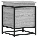 Boîte de rangement Vidaxl avec couvercle 40x40x51,5 cm en bois de bois de bois sonoma - afbeelding 2