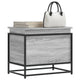 Boîte de rangement Vidaxl avec couvercle 60x40x51,5 cm en bois de bois de bois sonoma