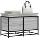 Boîte de rangement Vidaxl avec couvercle 80x40x51,5 cm en bois de bois de bois sonoma