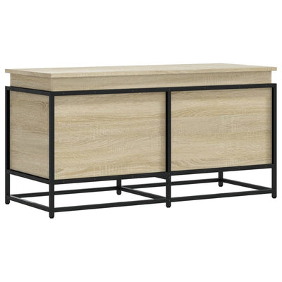 Boîte de rangement Vidaxl avec couvercle 100x40x51,5 cm en bois de bois de bois de bois