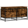 Boîte de rangement Vidaxl avec couvercle 100x40x51,5 cm Chêne fumé en bois propriété